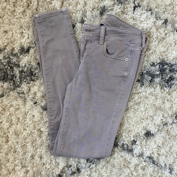 American Eagle Outfitters Pants - American Eagle Super Stretch Purple Jegging 0 Reg